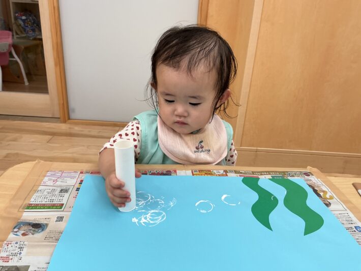 つくし組🍼製作と感触遊び